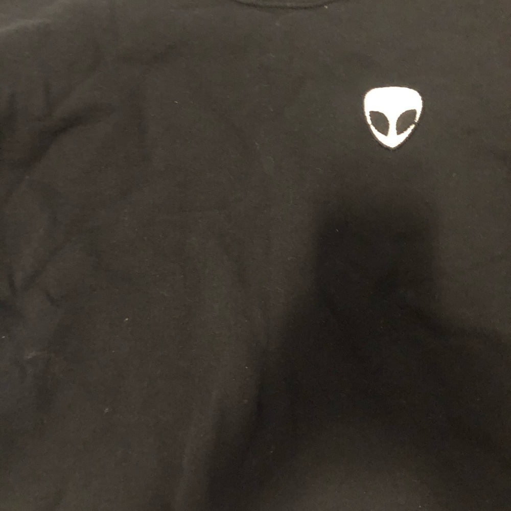 Brandy Melville Alien patch cropped sweatshirt